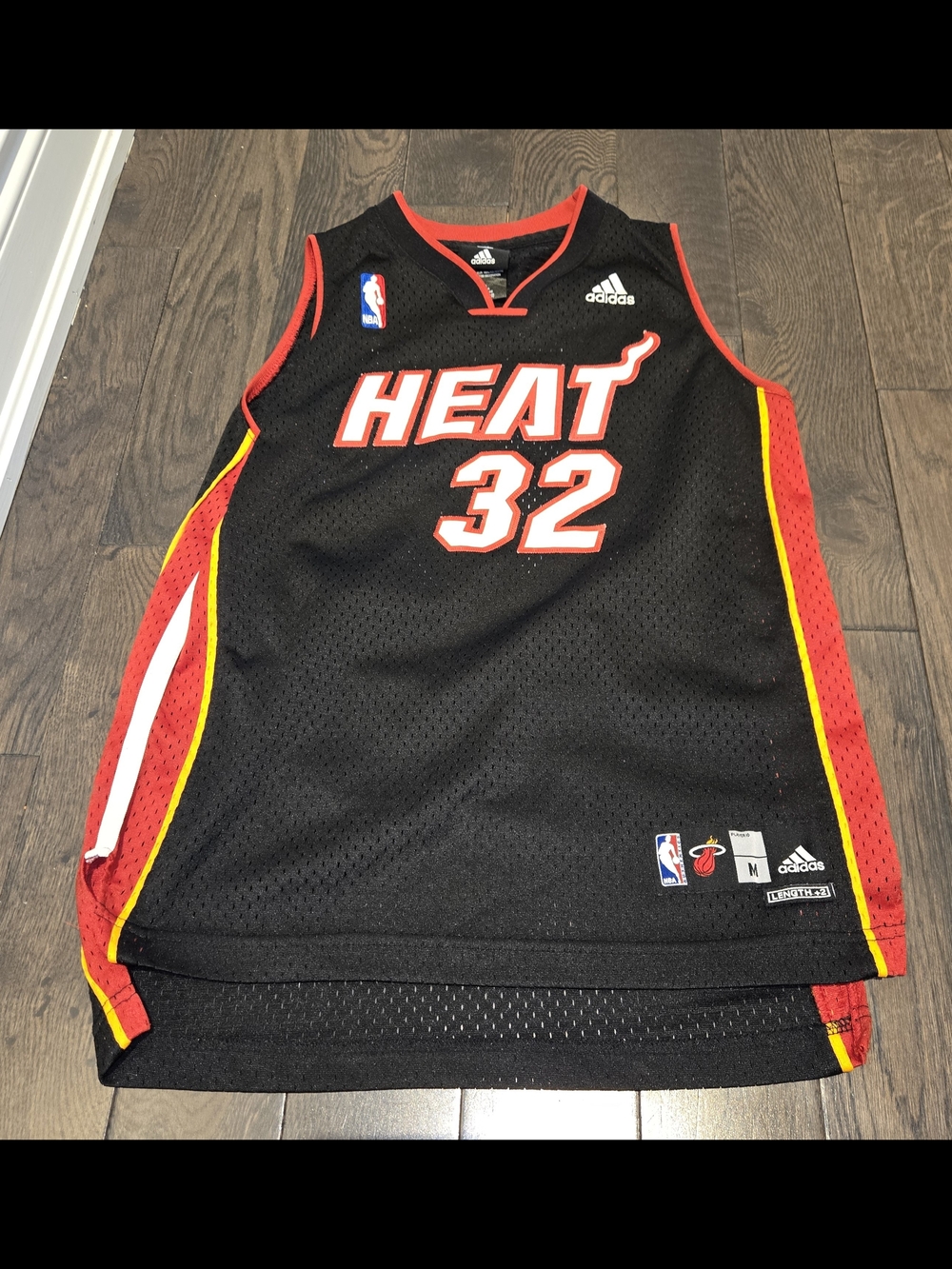 Adidas NBA Miami Heat #32 Shaquille O'Neal Men's Size M Medium Basketball Jersey